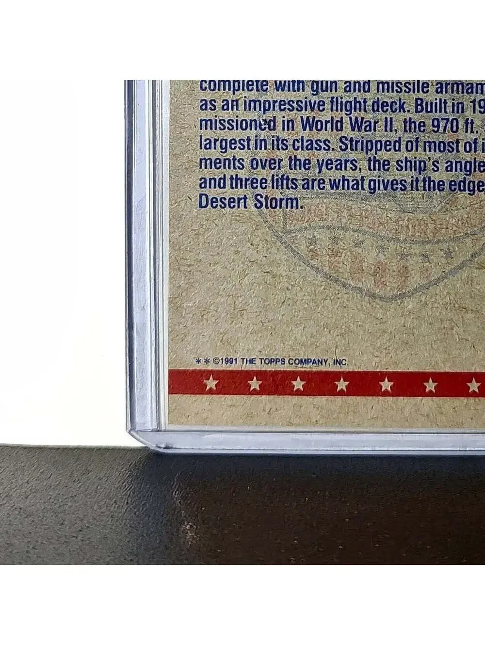 USS Midway 1991 Topps Desert Storm #56 Card